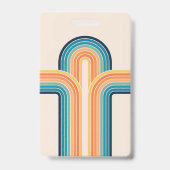Badge Arcs triples et colorés (Arrière)