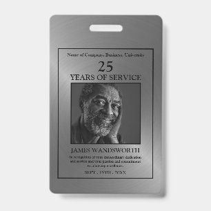 Badge Argent/Photo personnalisée - Prix de l'employé