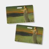 Badge Ariadne à Naxos John Atkinson Grimshaw (Avant & arrière)