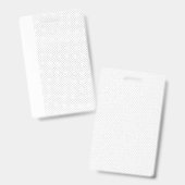 Badge Arrière - plan blanc avec un motif extensible de p (Front & Back)