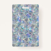 Badge Arrière - plan en pierre optique holographique (Dos)