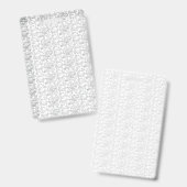 Badge Arrière - plan texturé blanc avec subtil, tissé, (Avant & arrière)