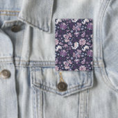 Badge Arrière - plan violet Big Floral Motif sans joint (Insitu)