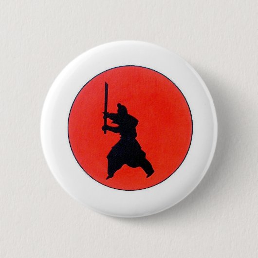 Badge Arrondi Japonais Bushido 6 Cm (Devant)