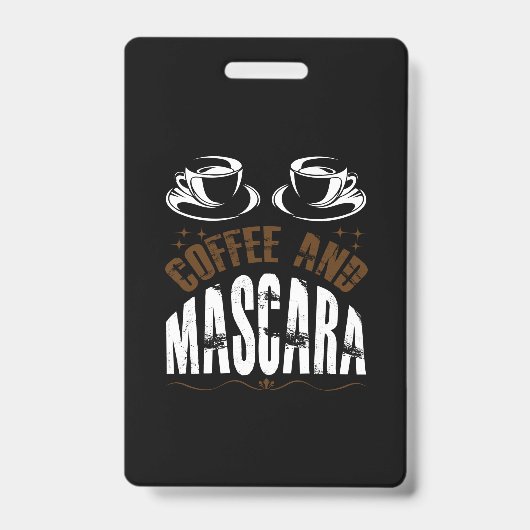 Badge Art Café Café Et Mascara (Avant)
