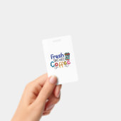 Badge Art café café fraîchement infusé (Manuel / portable)