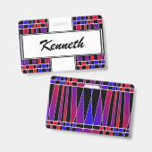 Badge Art déco "fracturé" par Kenneth Yoncich (Avant & arrière)