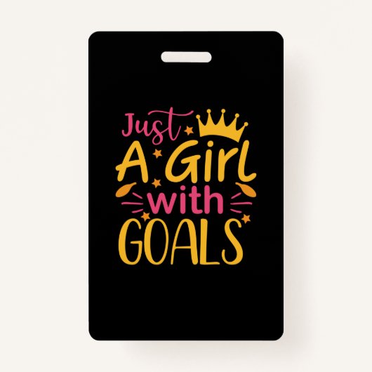 Badge Art | Juste Une Fille Avec Des Objectifs (Devant)