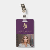 Badge Articles promotionnels élégants pour votre entrepr (Dos avec clip)