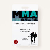 Badge Arts martiaux mélangés (Devant)