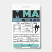 Badge Arts Martiaux Mixtes (Arrière)