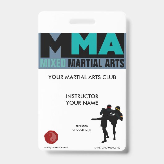 Badge Arts Martiaux Mixtes (Avant)