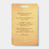 Badge Arts martiaux modernes Karate Anniversaire Parti V (Back)