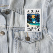 Badge Aruba, une île heureuse (Insitu)
