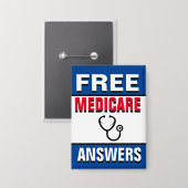 Badge Ask Me About Medicare (Recto/Verso)