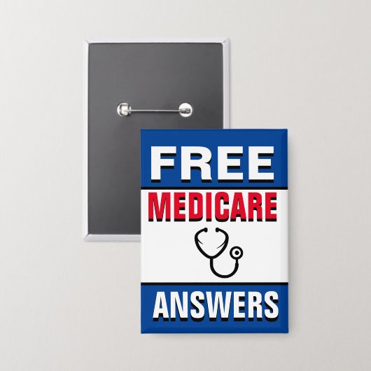 Badge Ask Me About Medicare (Recto/Verso)