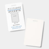 Badge ASL Balise d'identification professionnelle orthog (Recto et verso)