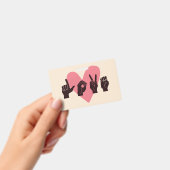 Badge ASL Love IV - Saint-Valentin (Manuel / portable)
