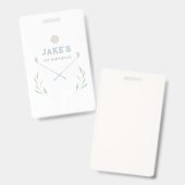 Badge Assiettes en papier pour fête d'anniversaire Blue (Avant & arrière)