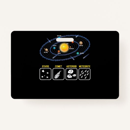 Badge Astronomie Geek Galaxie Science Espace extra-atmos (Devant)