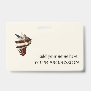 Badge Atelier Créatif Nom & Profession Personnalisés