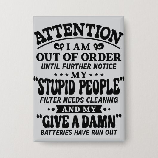 Badge attention (Recto)