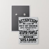 Badge attention (Recto/Verso)