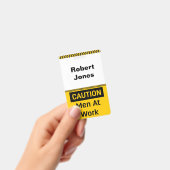 Badge ATTENTION Hommes au travail (Manuel / portable)