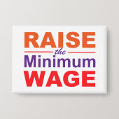 Badge Augmenter le salaire minimum (Recto)