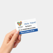 Badge Autisme (Manuel / portable)