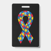 Badge Autisme entièrement personnalisable (Arrière)