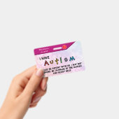 Badge Autisme rose (Manuel / portable)