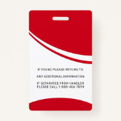 Badge Autisme Support Chien Service Photo Personnalisé C (Dos)