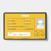 Badge Autobus scolaire (Dos)