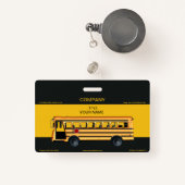 Badge Autobus scolaire (Front with Retractable)