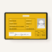 Badge Autobus scolaire (Dos)