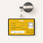 Badge Autobus scolaire (Back with Retractable)