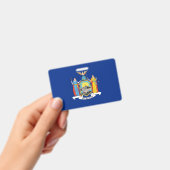 Badge avec le drapeau de l'État de New York, États (Manuel / portable)