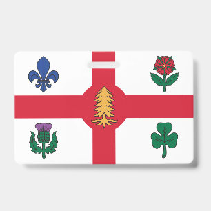 Badge avec le drapeau de Montréal