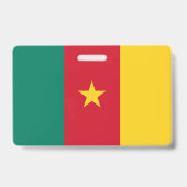 Badge avec le drapeau du Cameroun (Arrière)