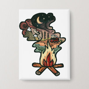 Badge Aventure de nuit au feu de camp