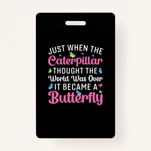 Badge Babfly | It Becams A Butterfly (Devant)