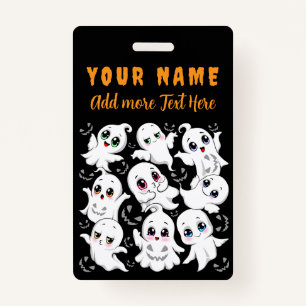 Badge Baby Ghosts Éffrayant mignon Halloween humeur