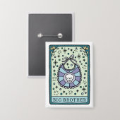 Badge Baby shower Tarot Big Brother (Recto/Verso)