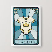 Badge Baby shower Tarot Grande Soeur (Recto)