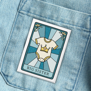 Badge Baby shower Tarot Grande Soeur