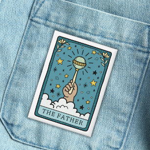 Badge Baby shower Tarot Le Père