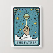Badge Baby shower Tarot Le Père (Recto)