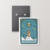Badge Baby shower Tarot Le Père (Recto/Verso)
