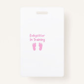 Badge Babysitter En Formation (Dos)